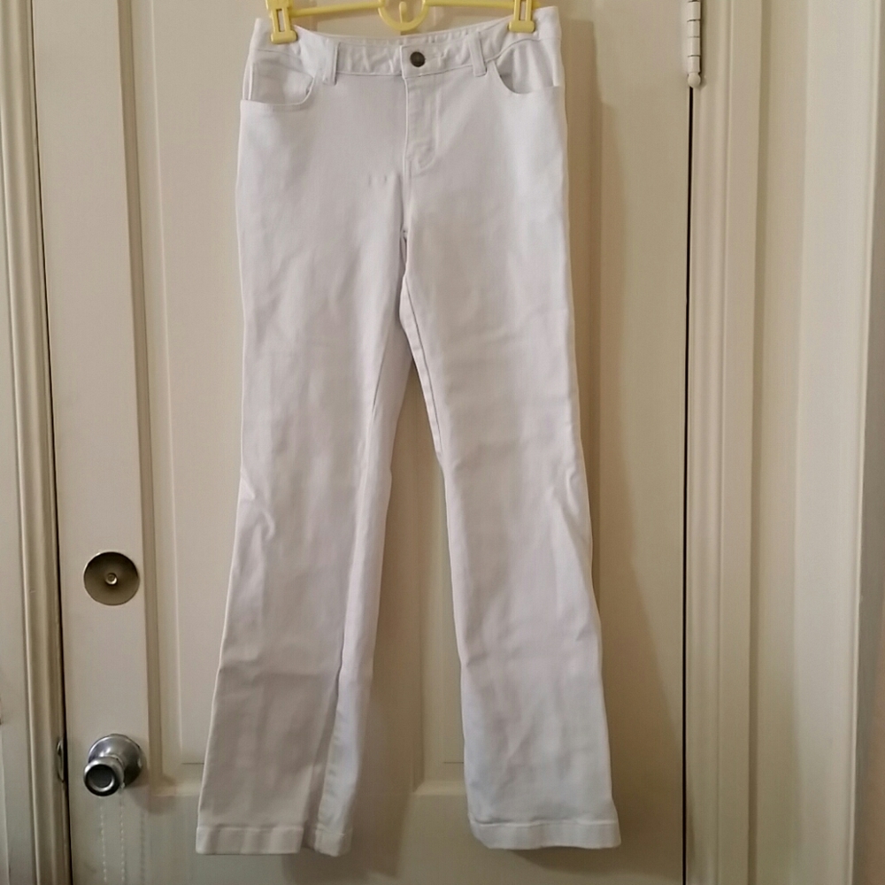 Women's White Jeans. Size 2P.